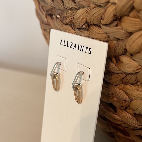All Saints NWT Mixed Metals Earrings - Picture 7 of 9